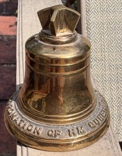 Queen Elizabeth II Vintage 1953 Brass Mini Bell Coronation Souvenir picture