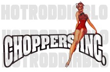 CHOPPERS INC. BILLY LANE MOTORCYCLES BIKER HOT ROD RAT FINK STICKER 5 in. picture