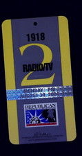 RNC New York Media Floor Pass Press Ticket Stub Official NYC City Map 8/30/2004 picture