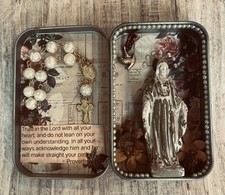 Catholic Handmade Pocket Prayer Shrine - Mini Travel Altar- Pocket Oratory picture