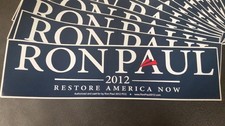 RON PAUL 2012 Bumper Sticker Blue car decal Official Campaign for President NEW picture