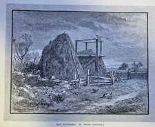 1878 New England Farm Life illustrated picture