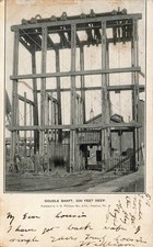 1906 PENNSYLVANIA PHOTO POSTCARD: VIEW OF DOUBLE SHAFT SCRANTON, PA UND/B picture