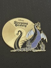 Disney Pink a la Mode Villain Maleficent Dragon Vinyl Sleeping LE 150 Pin CHASER picture