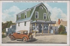 Macomber's Variety Store & Post Office East Fairhaven MA Gambrel Roof Postcard picture