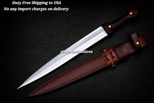Handmade J2 Steel Full Tang Battle Ready Imperial Russian Kindjal Georgian Sword picture