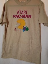 Vintage 1982 promo tshirt Atari Pac-man Large/tan picture