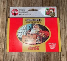 1998 Coca-Cola Limited Edition Two Decks In A Collector Tin Playing Cards picture