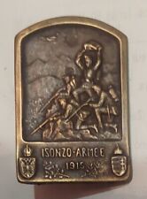 Battle at Isonzo-1915-Rare item- Metal Cap Badge- WW1- AustroHungary picture