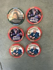 👉$5's & 25$ 1ST ANNIVERSARY BB KING/ MANILOW  Chips FOXWOODS  RARE picture