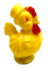 vtg Irwin rosbro Easter Rooster Chicken Rattle plastic toy candy container picture