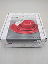 FIESTA Scarlet Red 3 PC BISTRO SET Salad Plate BOWL Dinner 1482 326 picture