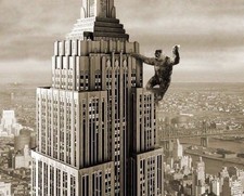 King Kong clinging to the facade of the Empire State Building, Movie 1933 Photo picture