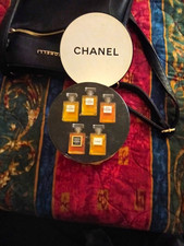CHANEL Perfume Miniature Bottle Set (5 Mini Bottles) in Round Case picture