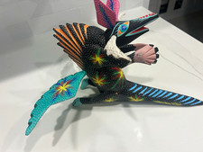 Hand-Painted Carved Figurine Signed “Alvario” Oaxaca, Mexico Mexican Art picture