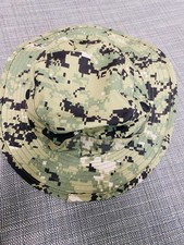 NWOT USGI US NAVY NWU Type III  AOR2 Woodland Boonie Hat SUN COVER Medium picture