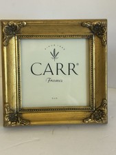 Vintage NOS Ornate Baroque Easel Photo Frame 5x5”•Wood•Carr Frames•Ready To Hang picture