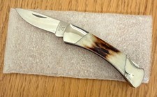 BEAUTIFUL BUCK STAG 505 KNIGHT KNIFE NEVER USED    N37 picture