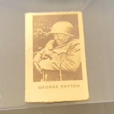 American Military Leaders George Patton #3 Non-Sport Trading Card Tobacco Size picture