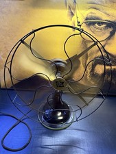 Antique Robbins & Myers 3854-C 16in Brass Blade 3-Speed Oscillating Fan picture