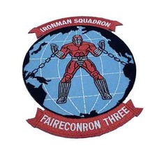 VQ-3 Ironman Squadron Patch - Plastic Backing picture
