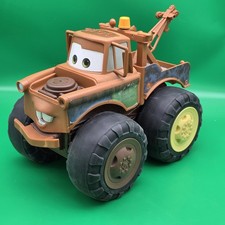 Tow Mater Talking Toy Disney Cars Push and Pull Truck 2014 Jakks Works No Chain picture