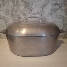 Vtg Pre '69 Wagner Ware Sidney O Magnalite 4265-P Oval Roaster 8 Qt With Trivet picture