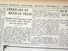 Cristero War Jaisco Mexico Jose Reyes Vega TRAIN MASSACRE Soldiers1927 Newspaper picture