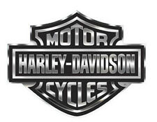 Harley-Davidson Chrome & Black Bar & Shield Logo XL 40x30
