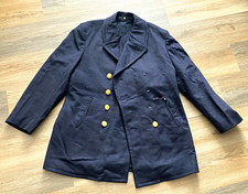 1960s West German Navy Double Breasted Wool Peacoat Size 40 Damaged picture