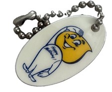 Vintage.  “Enco Gasoline” “Happy Motoring Man.” Keychain. Excellent Condition picture