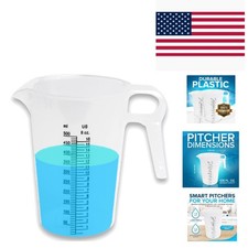 Versatile 16oz Pitcher for Accurate Measurements - Ideal for Oil & Pool Use picture