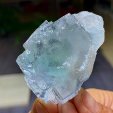 84G Natural Blue Green  fluorite cubic Crystal Mineral /China picture