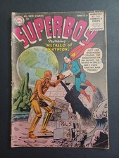 Superboy #49 - Curt Swan cover -  1st Metallo (Jor El's robot) - 1956 - FR picture