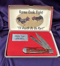 Solinger Fight’n Rooster Knife Game Cock Fight Unused Knife Vintage picture