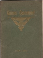 1909 Booklet Village Town of Gaines NY Centennial Historical Sketches Stories  picture