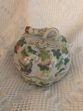 Andrea By Sadek Porcelain Pumpkin Lidded Candy Dish picture