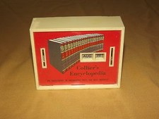 VINTAGE COLLIER'S ENCYCLOPEDIA CALENDAR ALL COIN BANK picture