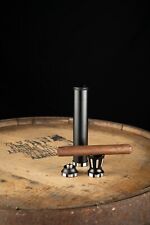 PORTABLE SINGLE CIGAR TUBE WITH ROOK STAND AND PUNCH CUTTER *WATER & SMELL PROOF picture