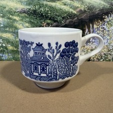 Blue Willow Churchill England Tea Coffee Cup Georgian Shape 8oz. picture