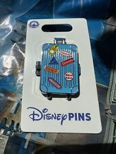 Disney Parks Mickey Mouse Suitcase Hinged World Traveller 2024 Open Edition Pin picture