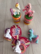 My Little Pony 2007 Keychains & Vintage Clay Figures Set, Damaged, For Display O picture