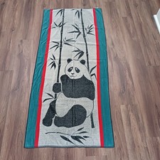 Vintage Ipanema Beach Towel Panda Bear Bamboo Cecil Saybah 25 x 54 picture