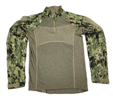 New Balance FR Combat Shirt Sz LARGE US Navy NWU Type III AOR2 Woodland MIL819N picture