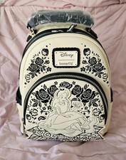 Loungefly Disney Alice In Wonderland Floral Silhouette Mini Backpack NWT picture