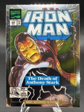 2024 UD Marvel Masterpieces '92 Platinum- Iron Man Rainbow Variant Covers #38-V picture