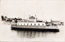 NS 'Sir Charles Tupper' Ship Strait of Canso Auto Ferry Fad RPPC Postcard H12 picture