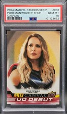 Natalie Portman as Mighty Thor 2024 Marvel Studios Series 2 UD Canvas PSA 10 picture