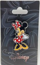 Disney Pin - Minnie Mouse Red & White Polka Dot Bow Ribbon & Dress - New - B picture