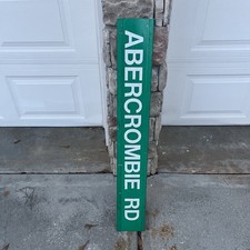 Abercrombie & Fitch Street Sign Drive Dr Store Display ? Green Aluminum A&F picture